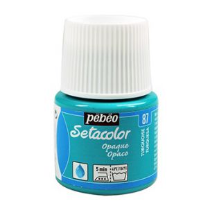 Farba do tkanin Pebeo Setacolor 45ml, Turkusowa/87 Turquoise